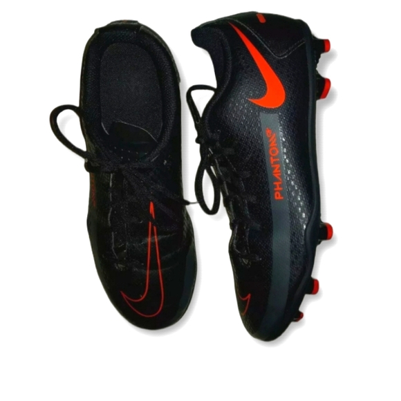 Nike Phantom GT Elite FG Black Chile Red Cleats (CK8439-060) Men's Size 6 - Picture 4 of 4